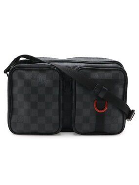 Louis Vuitton Damier Graphite Utility Messenger Shoulder Bag
